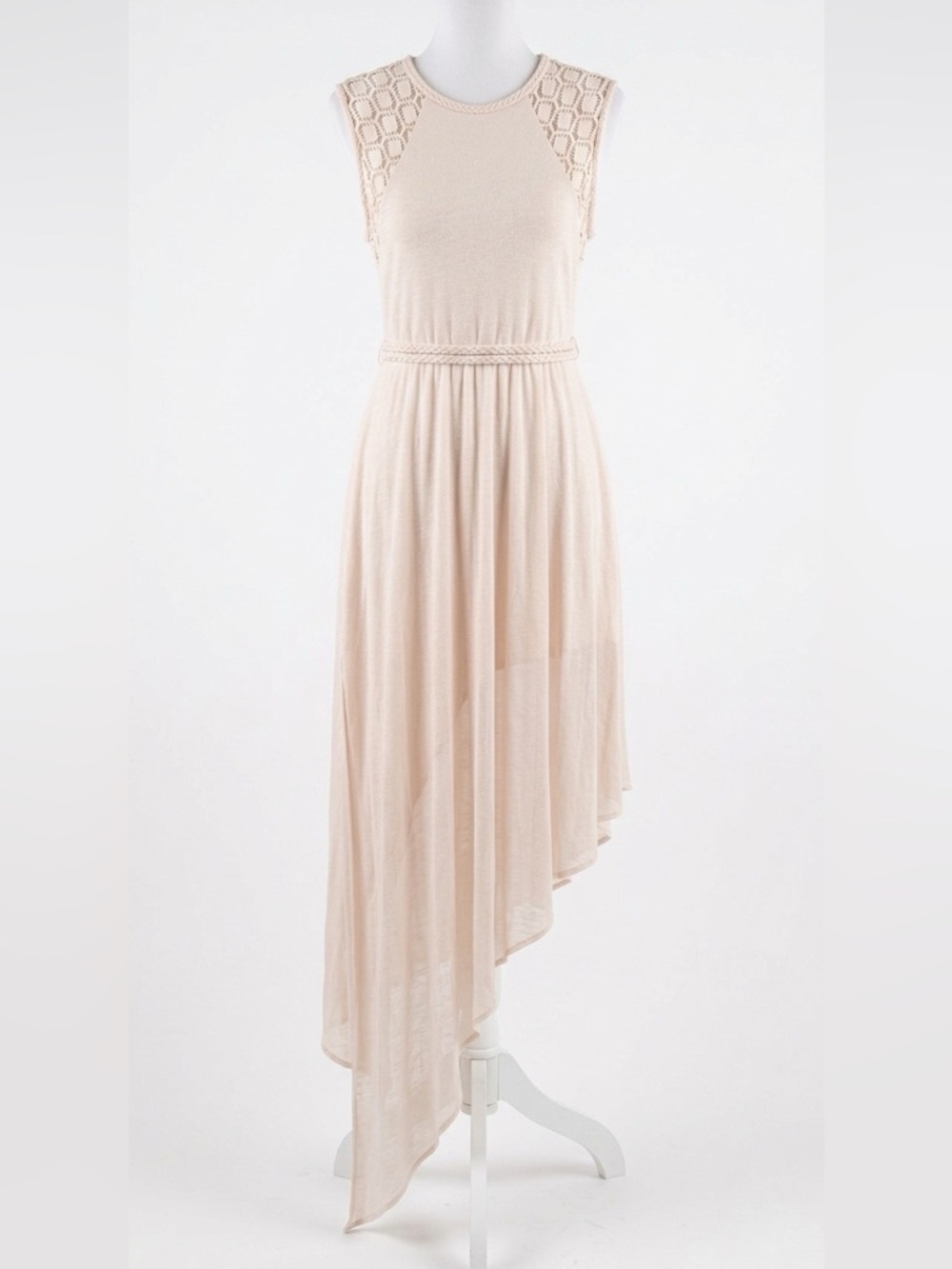 Free People Afternoon Delight Boho Lace Beachy Crochet Festival Dress Cream